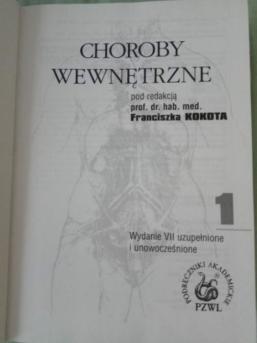 Choroby wewnętrzne Tom 1 + 2 Franciszek Kokot