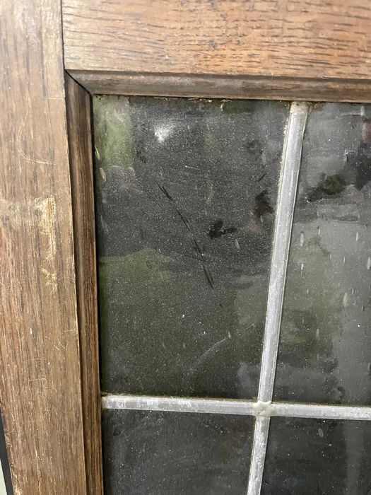 Rama drewniana DĘBOWA ze szkłem Ozdoba na ścianę Mam 2 szt SZPROSY alu