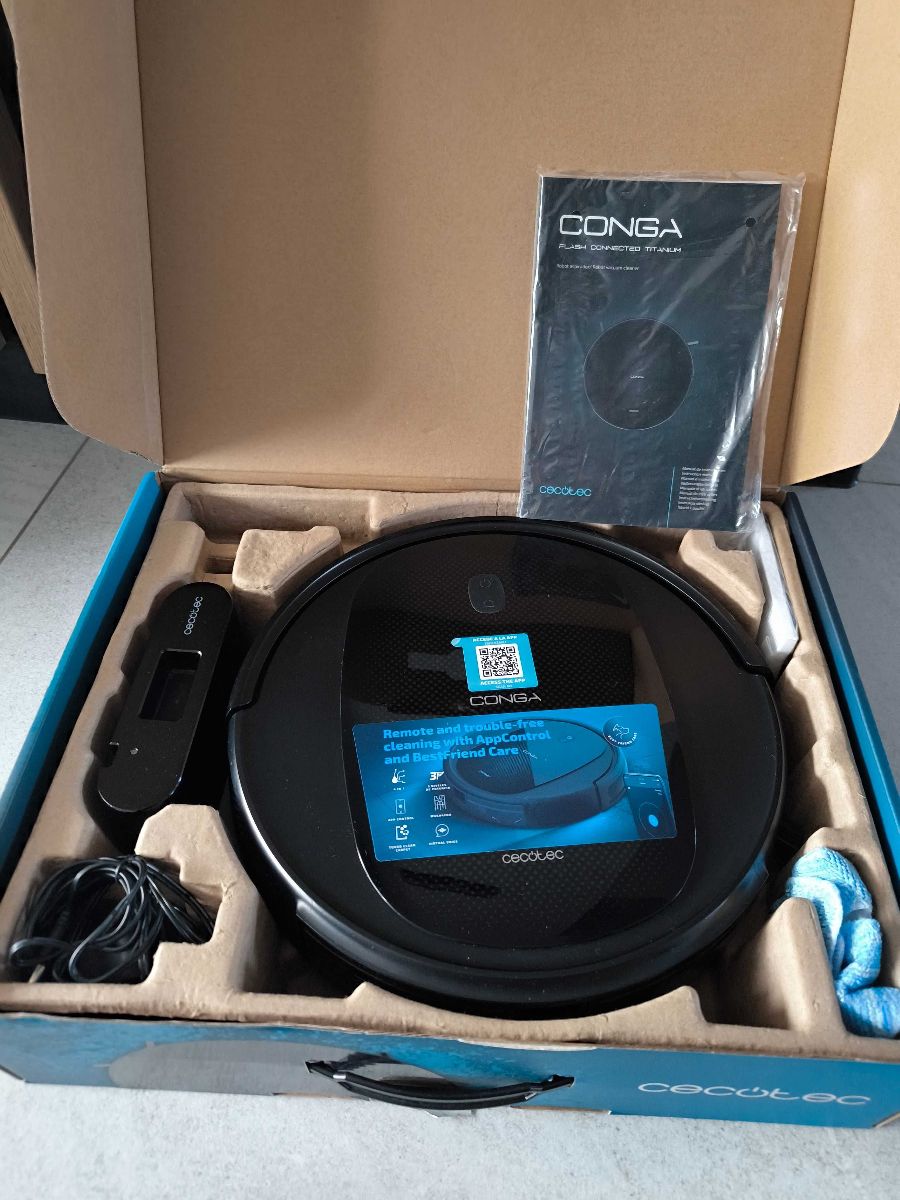 Robot sprzątający Cecotec Conga 1090 Connected Force czarny