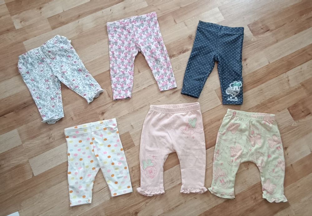 Legginsy dla niemowlaka 6 sztuk