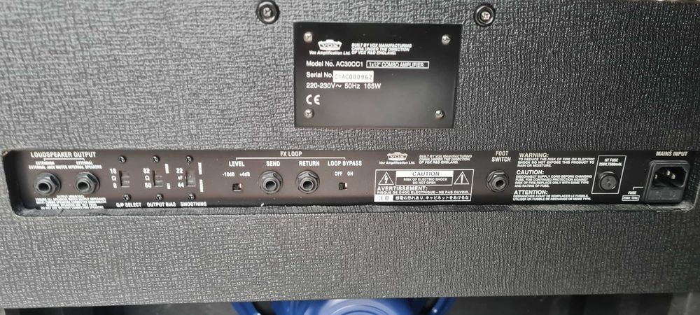 Vox AC30 CC1 na Alnico Fane AXA 100 wat