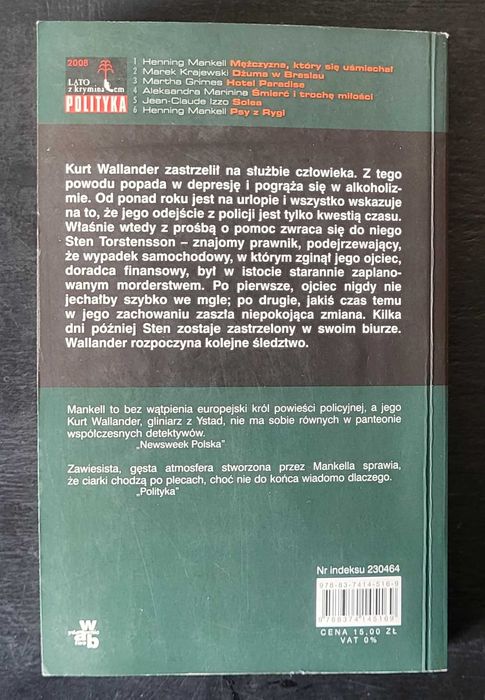 Mężczyzna który się Uśmiechał - Henning Mankell