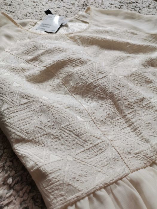 Sukienka boho H&M M/38 nowa krótka letnia zwiewna