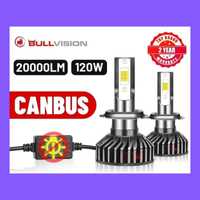 ТОП! LED лампи Bullvision, H7, H4, H1. Canbus, 20000LM.