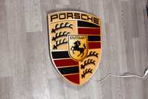 LED Neon PORSCHE, Reklama 3D, Baner, Szyld, Kaseton, Banner, Prezent