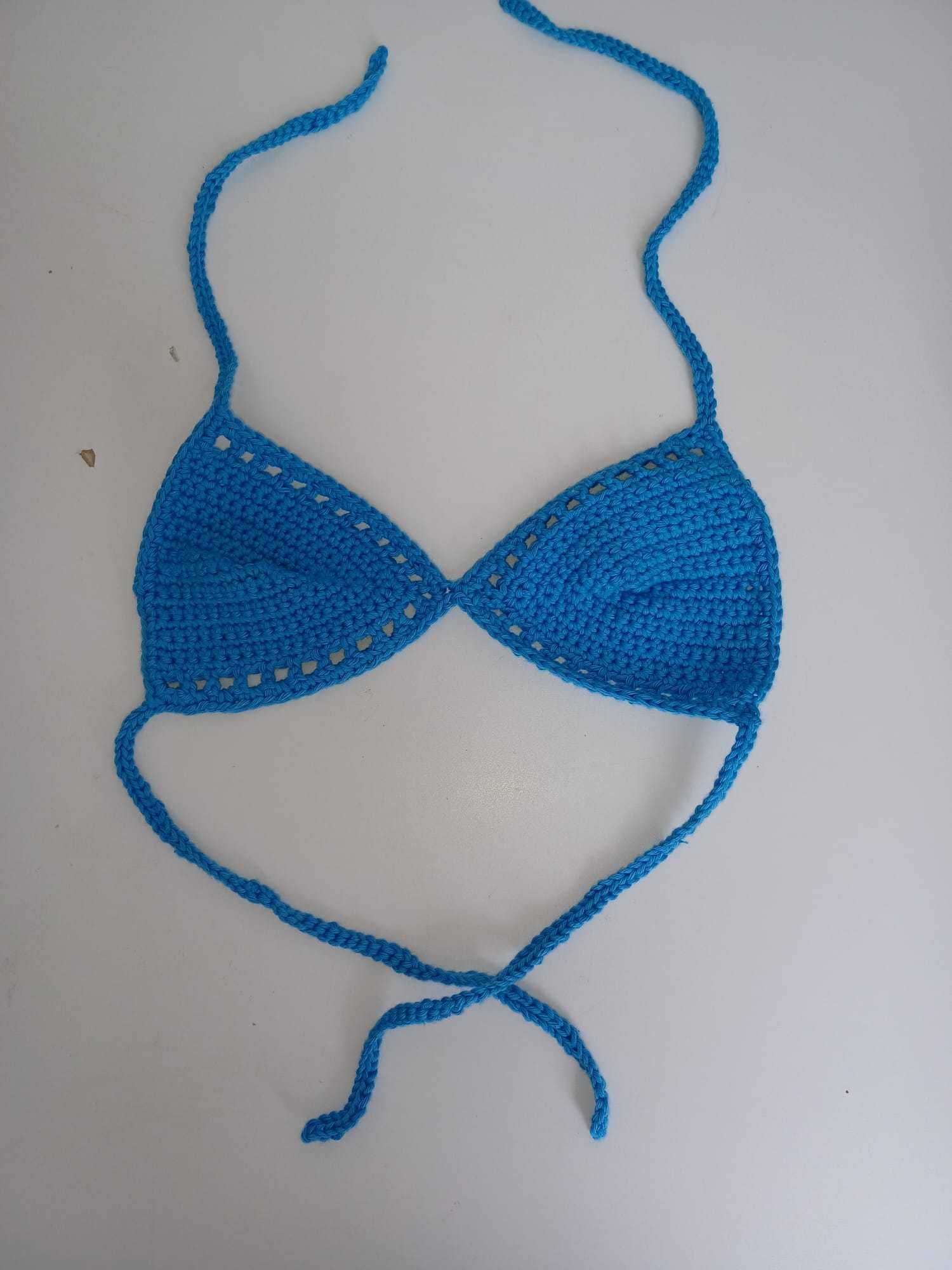 Crochet Bikini Top feito à mão
