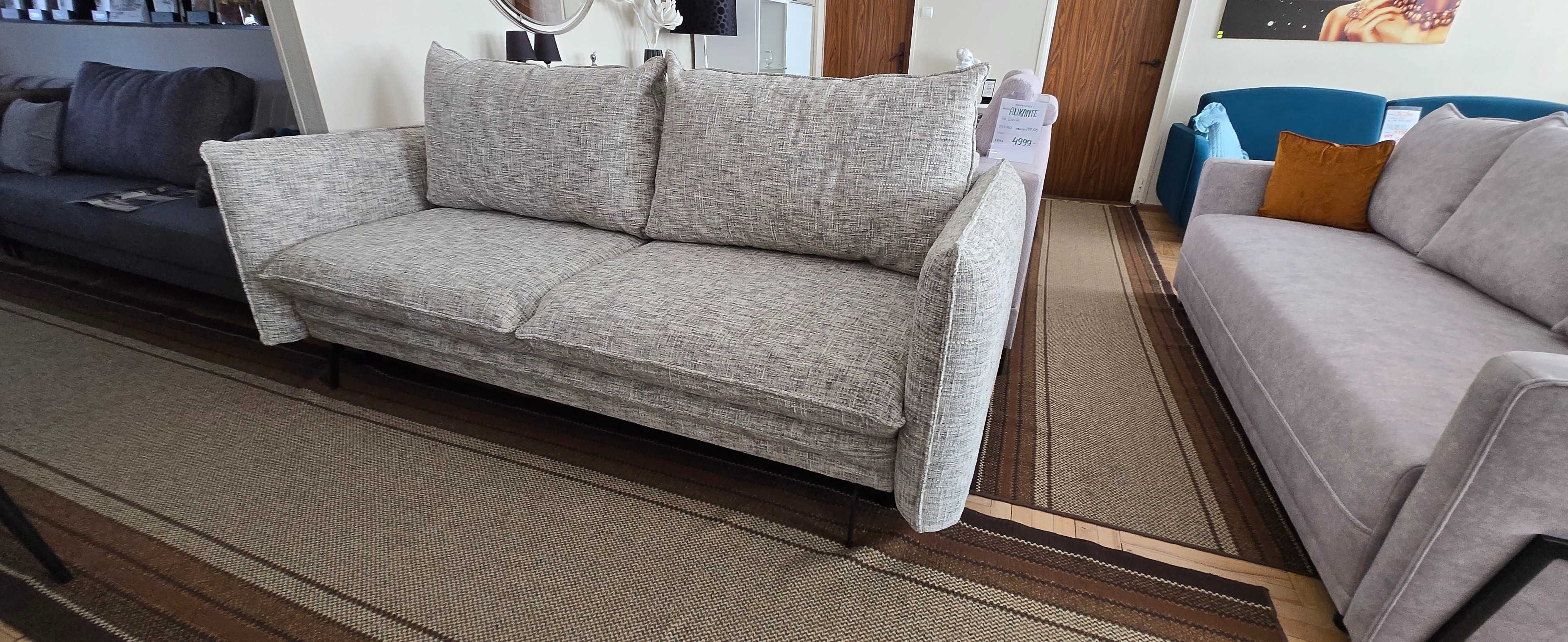 Sofa z funkcją spania DL i pojemnikiem AKITA
