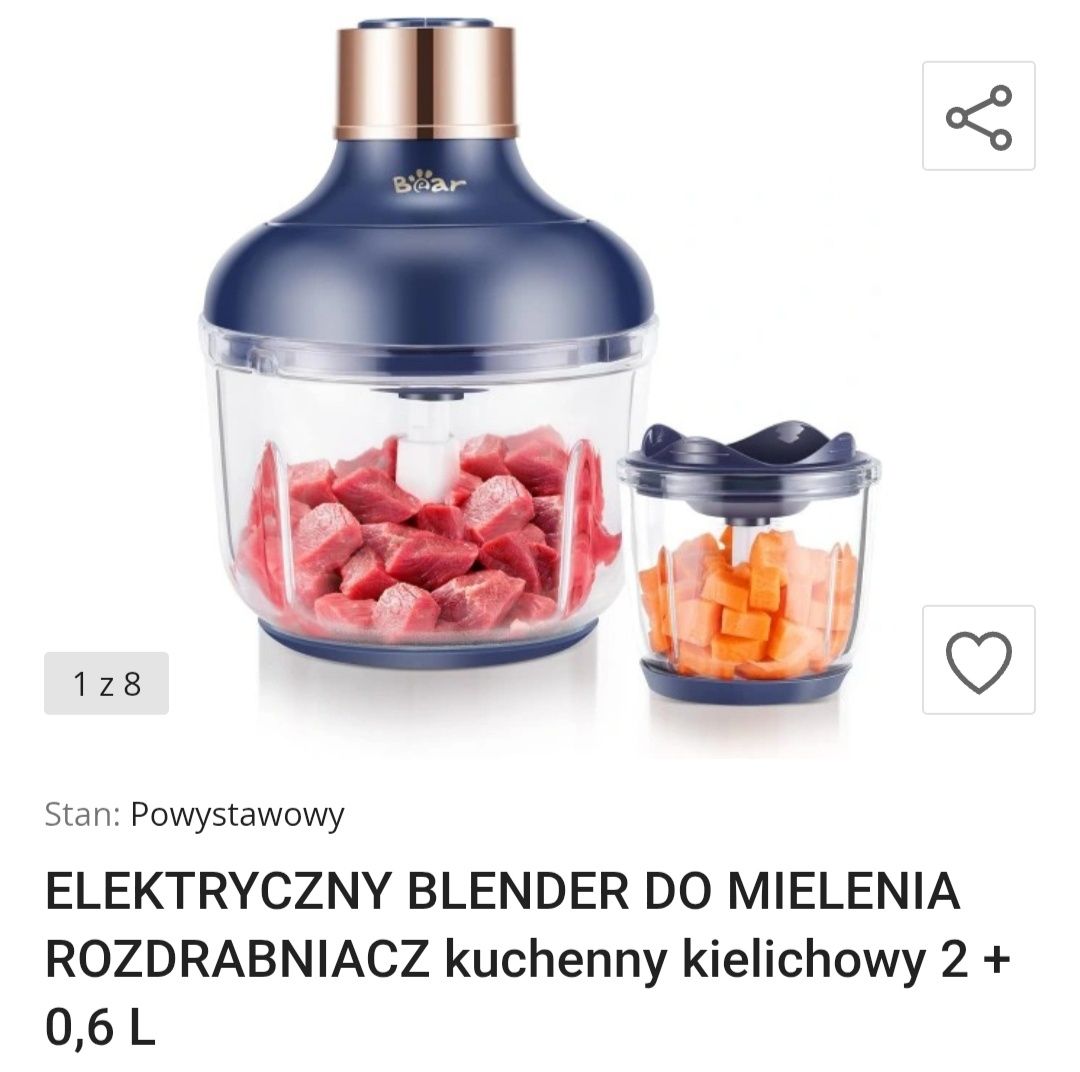 Blender elektryczny do mielenia 2 sztuki