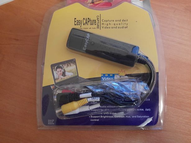 USB карта видеозахвата EasyCap адаптер оцифровка
