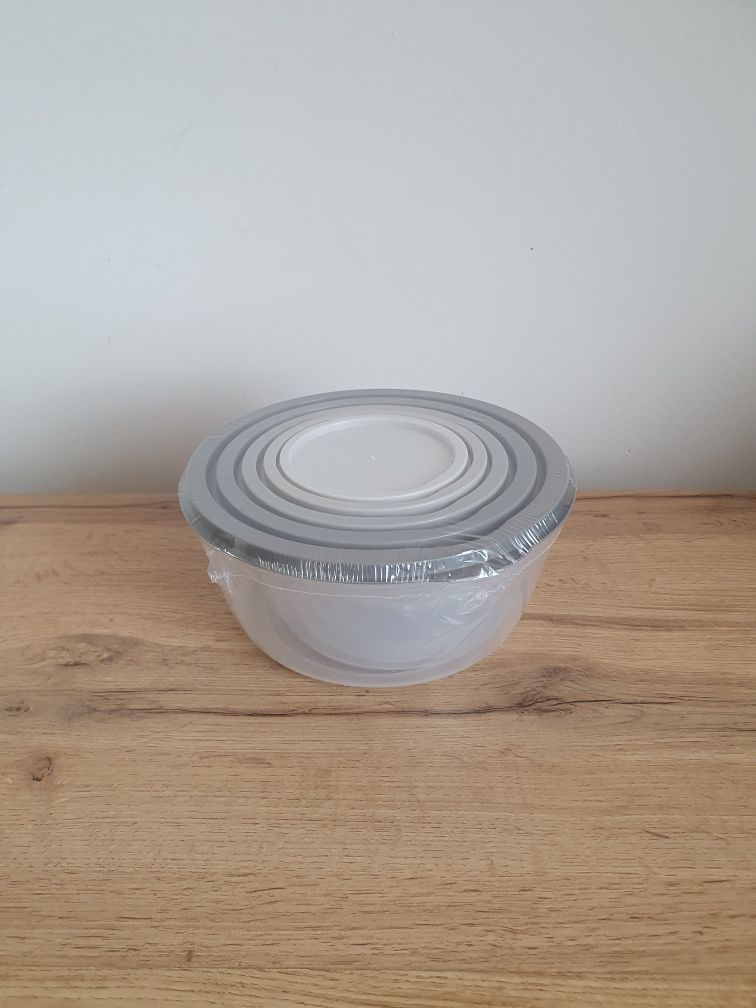 Zestaw 5 pojemników plastikowych