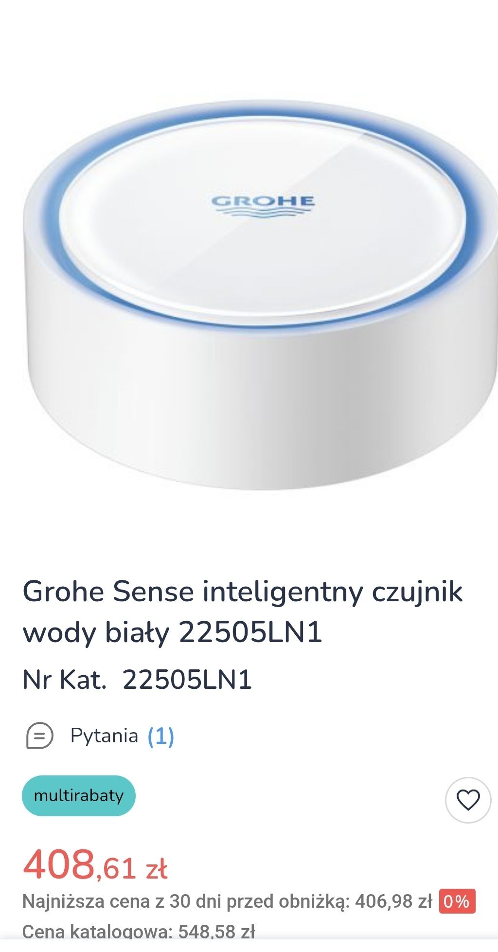 GROHE Sense inteligentny czujnik zalania