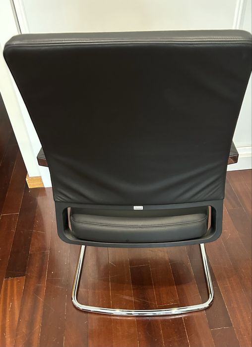 Cadeira de escritorio executivo/vistante em pele