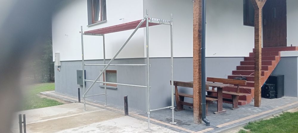 Rusztowanie elewacyjne użyte tylko raz na jednej budowie