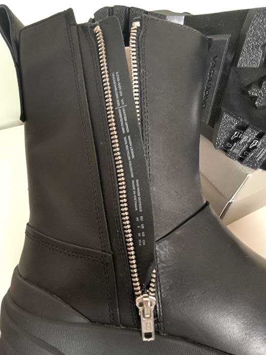 Vagabond зимові черевики челсі на платформі натуральна шкіра хутро