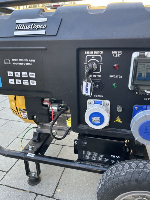 Atlas Copco p6500, генератор 5,5 квт, 1 фаза