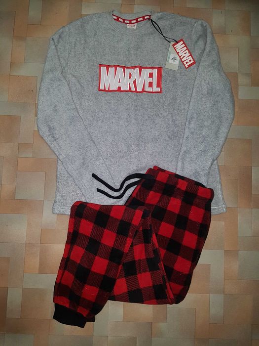 Мега теплый пушистый комплект, пижама плюш Primark Marvel р-р XS