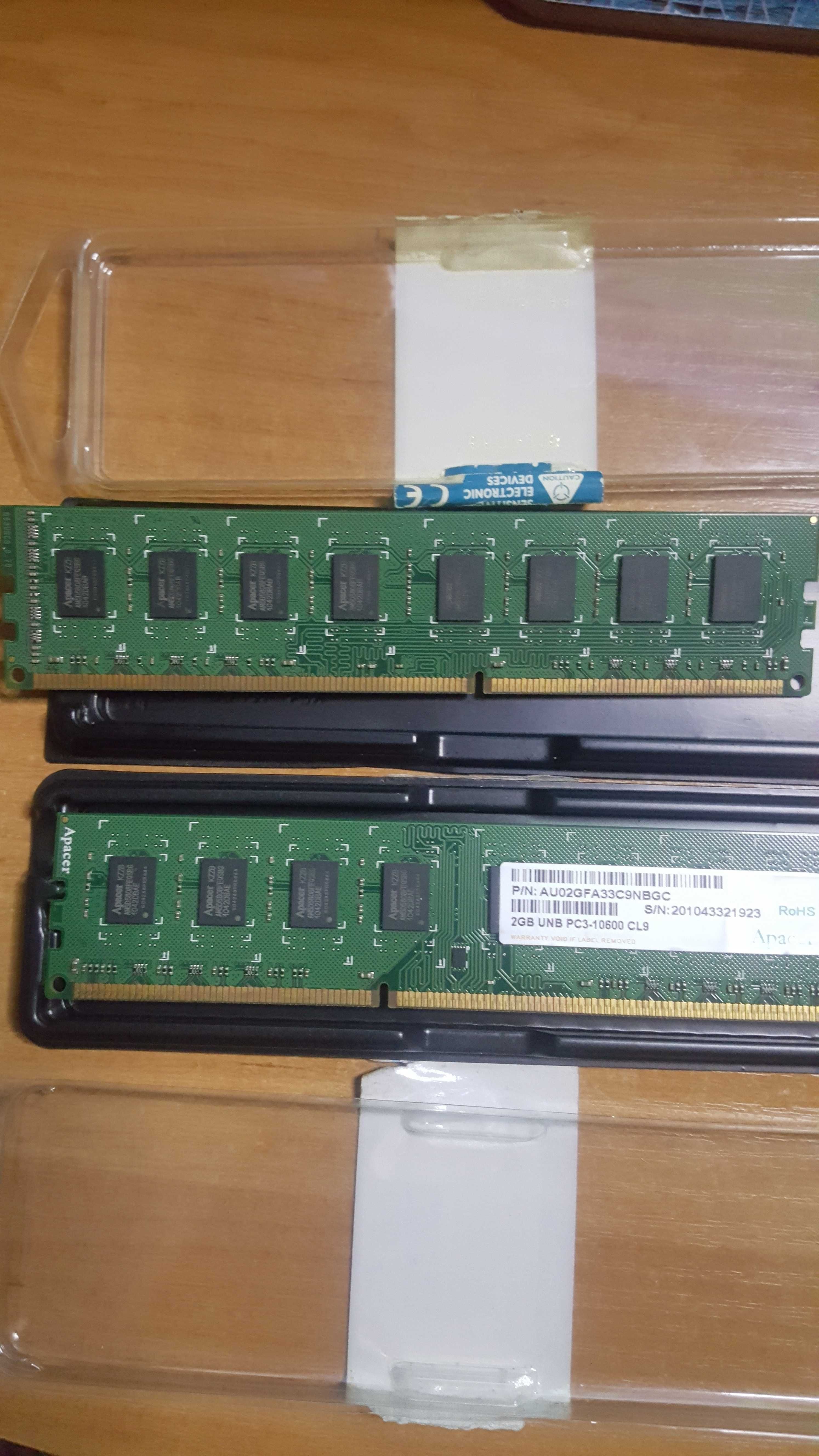 Оперативная память Apacer DIMM 2Gb DDR3-1333MHz PC3-10600