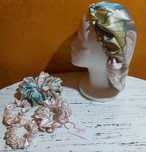 Jedwabny czepek oraz scrunchies,  czepek L, scrunchies  S, M ,Xl