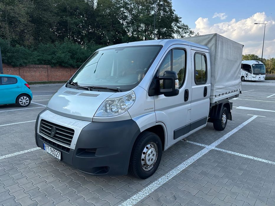 Fiat DUCATO DOKA  2.2 MultiJet 100KM 7-osobowy Brygadówka DOKA Skrzynia Plandeka FV23%