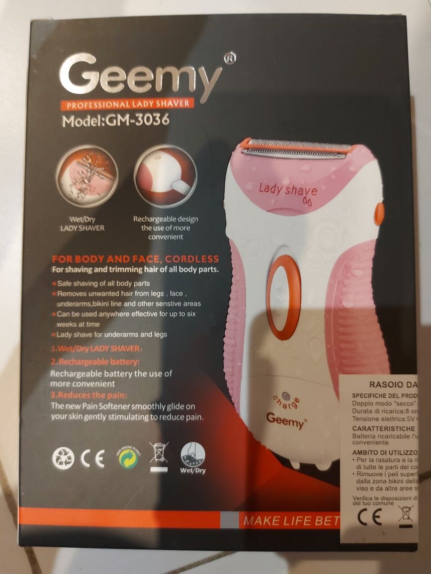 Nowy depilator damski  Gemei Ladyshaver