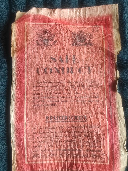 List żelazny - Passierschein» - ZG 37 A. Ulotka,