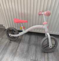 Rowerek biegowy z pokrowcem dla dziewczynki
