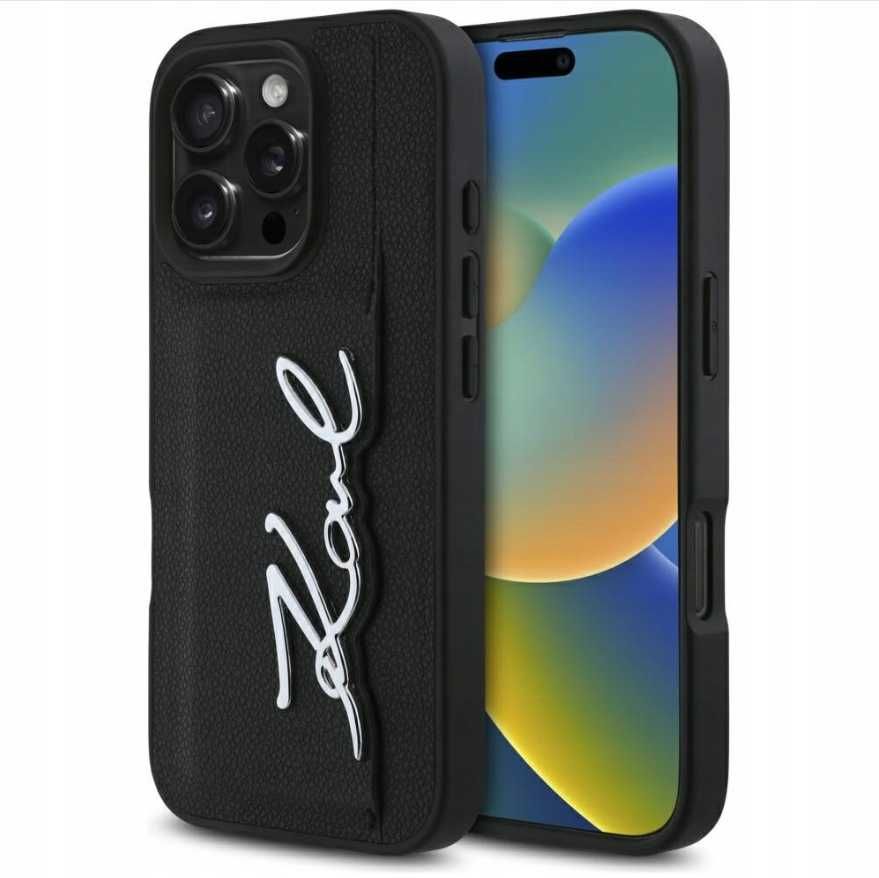 Karl Lagerfeld do Apple iPhone 16 Pro czarny BiznesMonkey
