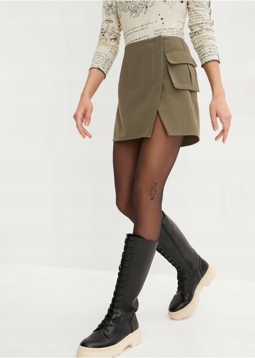 B.P.C mini spódnica zielona ^42