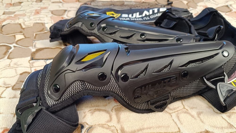 Захист колін і локтів Sulaite голени защита на вело мото колен локтей