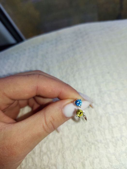 Кільце срібне  патріотичне 925 проба. Повністю нове . Хороша ціна