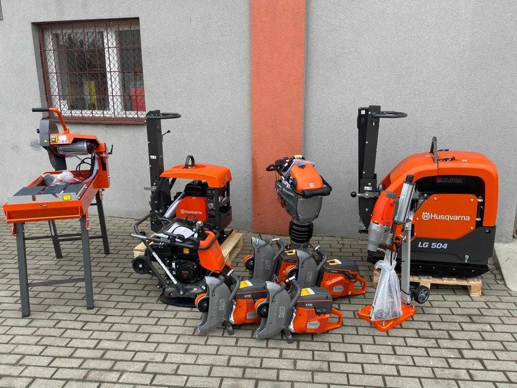 Zagęszczarka Rewersyjna HUSQVARNA LG 300 Honda 60cm 270kg Wacker Bomag