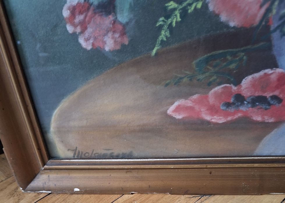 Obraz czerwone maki za szkłem