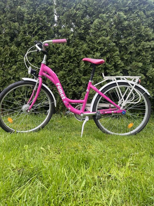 Rower Romet dla dziewczynki dobra cena kask gratis