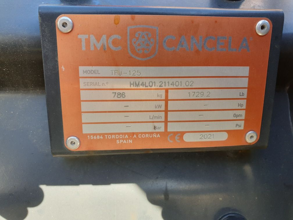 Triturador florestal reforçado TMC Cancela TFJ 125