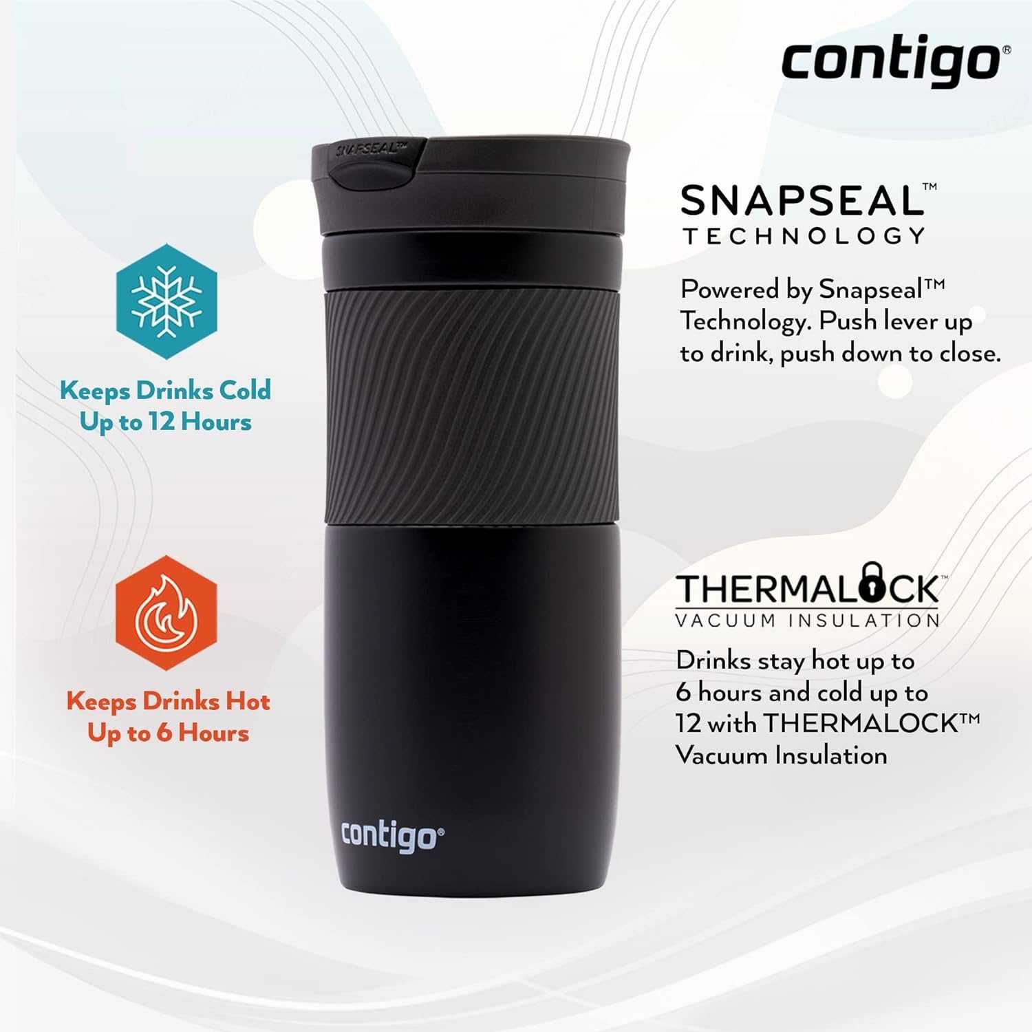 Contigo Byron Snapseal kubek termiczny RÓŻNE KOLORY