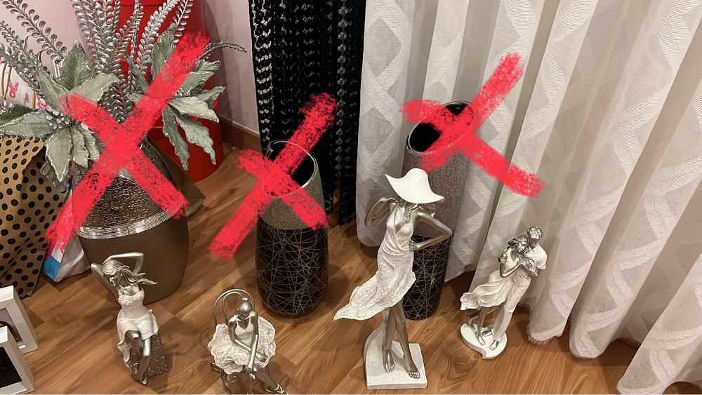 Varios artigos decorativos