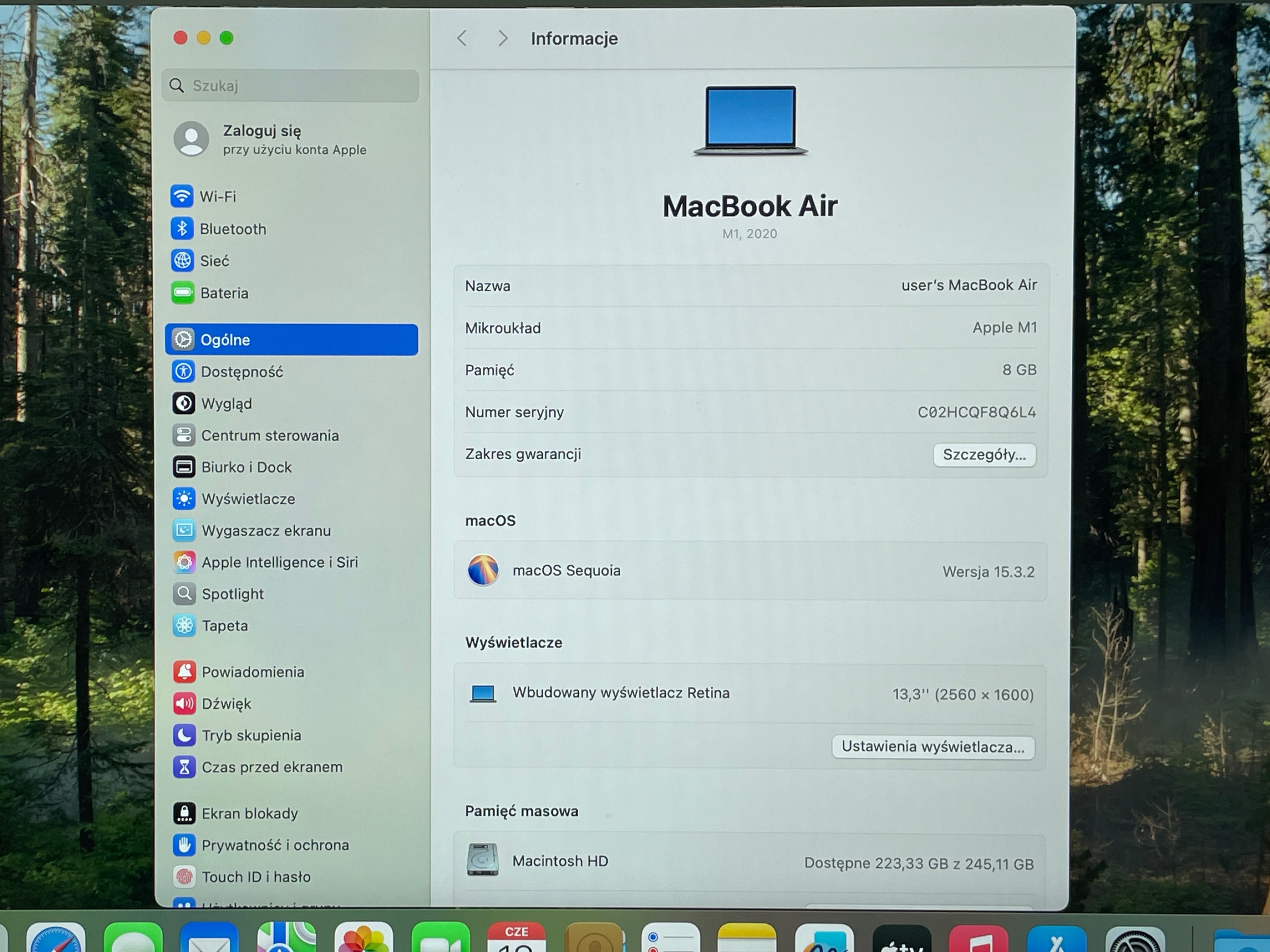 2020 MacBook Air A2337 13" M1 8GB 256GB