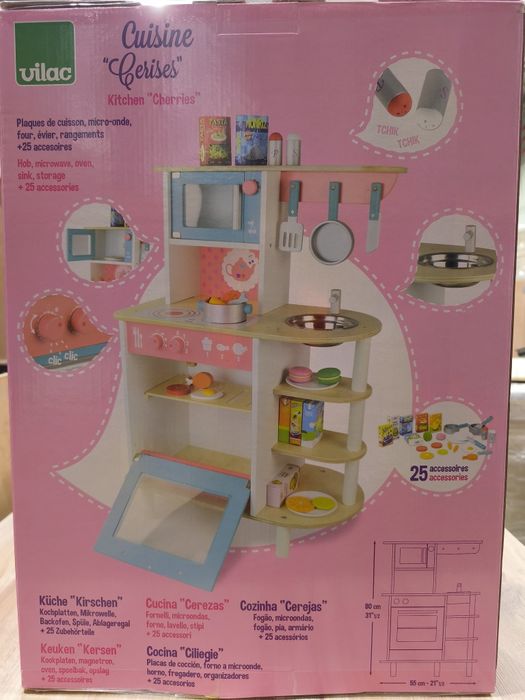 VILAC drewniana kuchnia z akcesoriami 3+