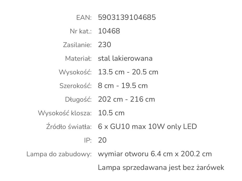 MONO DEEP white VI 10468 Nowodvorski