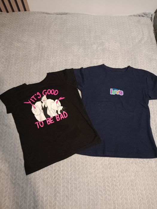 Dwa T-shirt dla dziewczynki