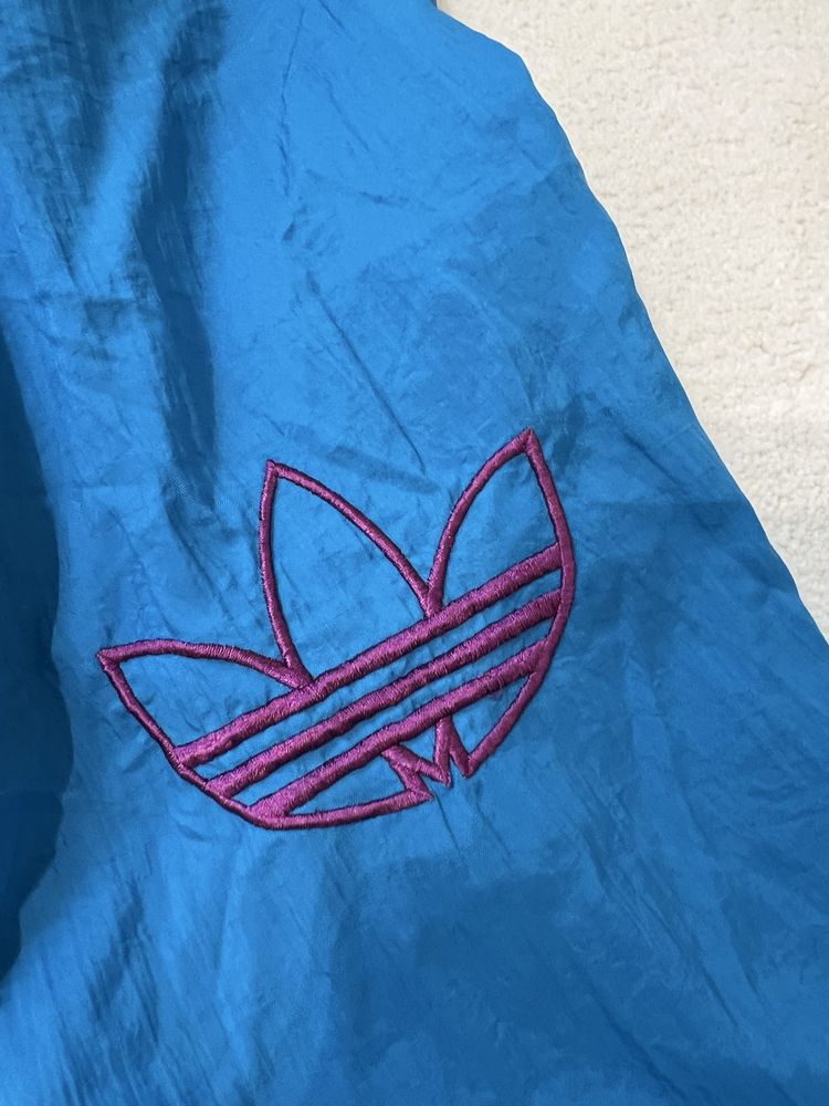 Kurtka Adidas true vintage retro lata 90. Ortalionowa dresowa