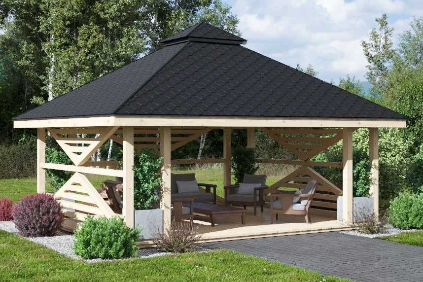 Montaż i meble w cenie 6-kąt altana 5x5 altana 4x4 altana 6x6 MS5A A17