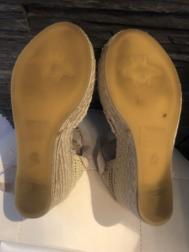 Gucci espadryle na koturnie