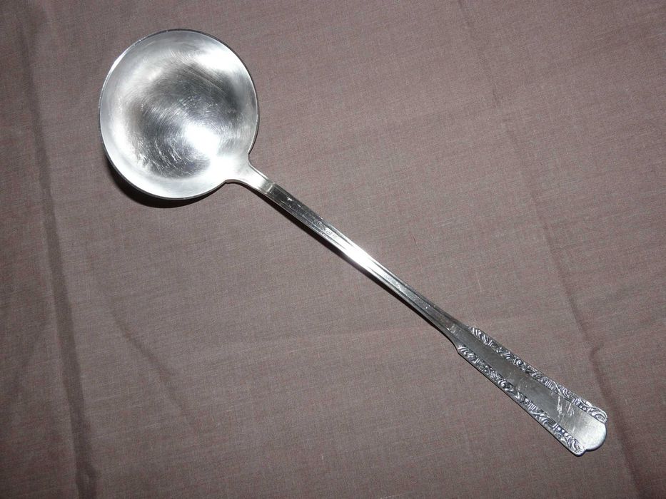 Srebrna łyżka wazowa do zupy chochla srebro 800 pr 3 sececja zabytkowa