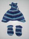 Komplet! Czapka i rękawiczki (6-12m)/ obwód 44-50 cm - stan idealny!!