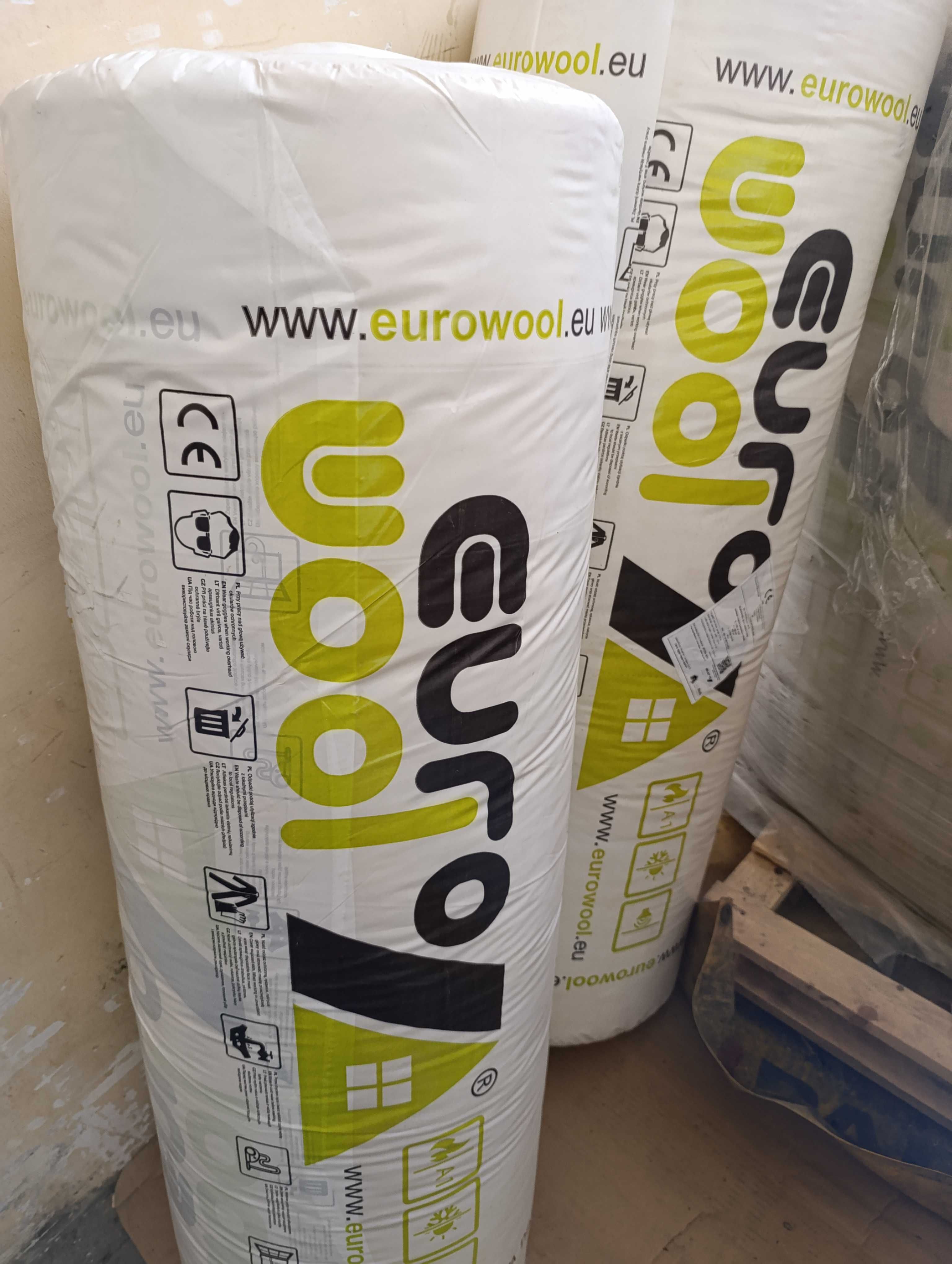 Wełna Eurowool 15cm / lambda 0,039 / rolka 6m2