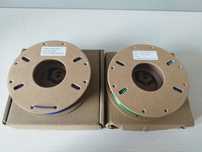 Dwa filament do drukarki 3d orange&blue&green i Red&blue&green