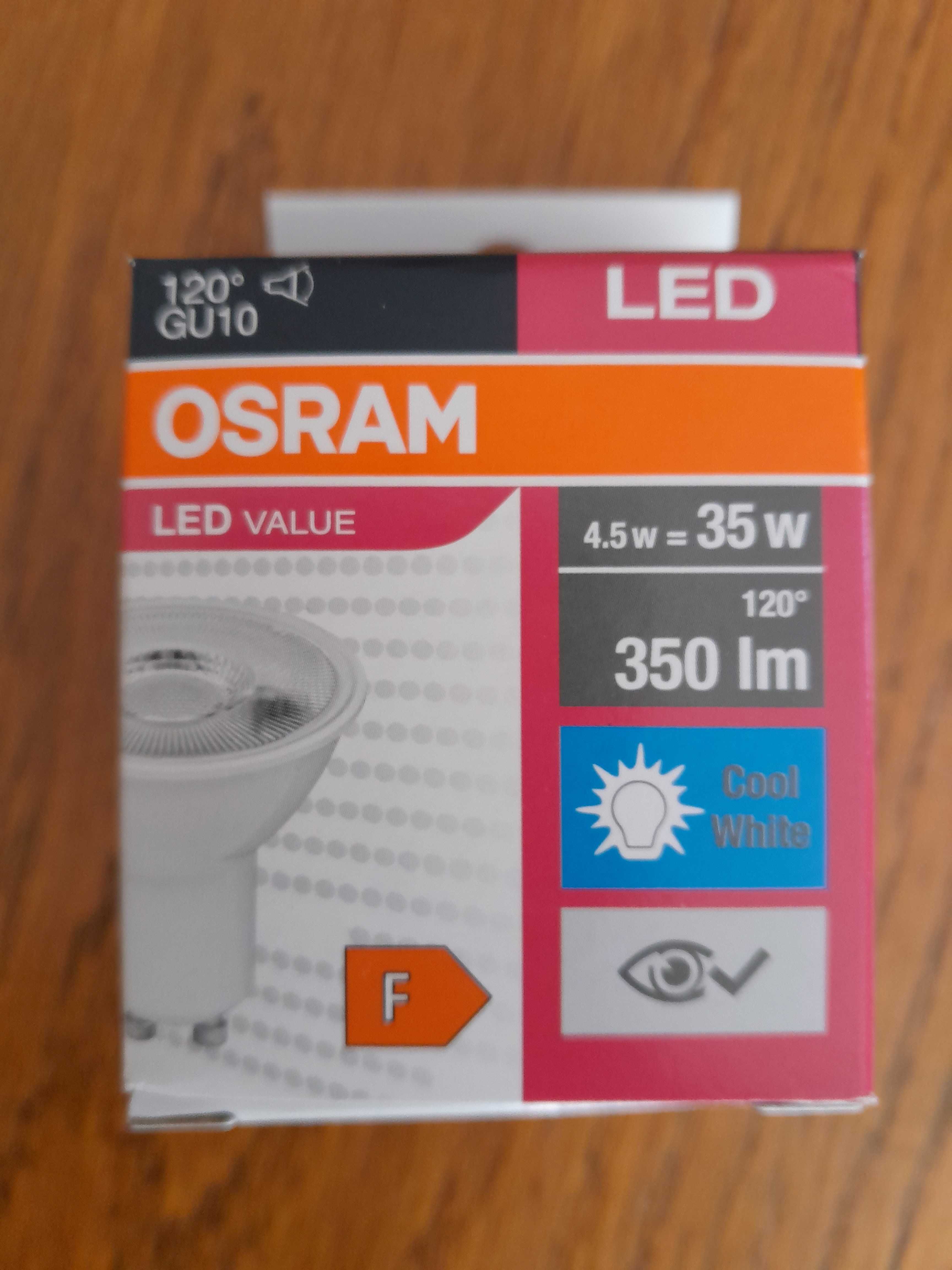 Żarówka LED 4,5 W 230 V, biała zimna, GU10, OSRAM