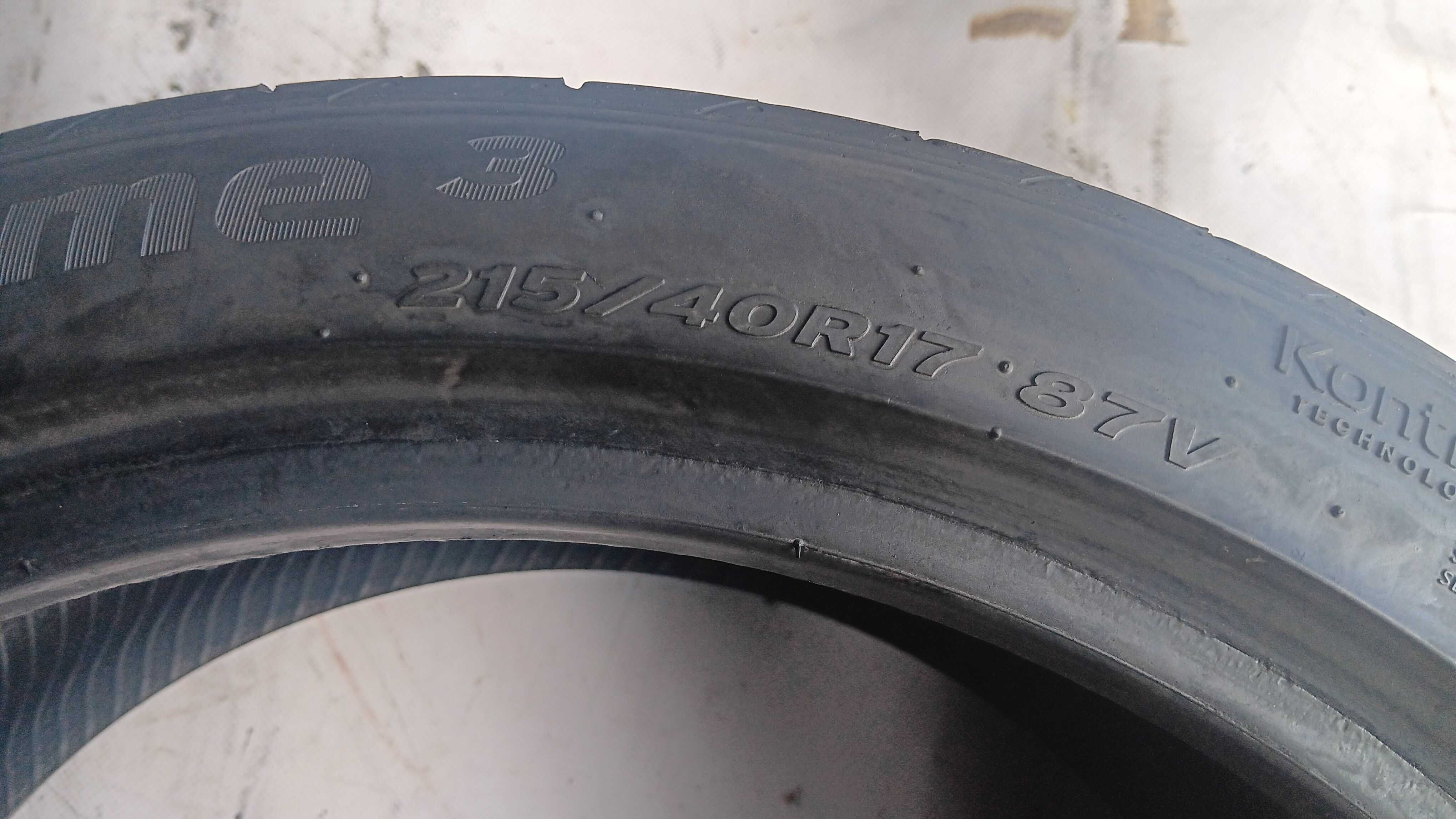 215/40/17 Hankook ventus prime 3