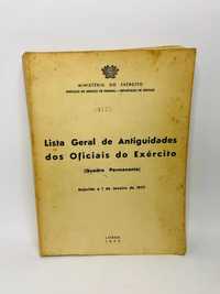 Lista Geral de Antiguidades dos Oficiais do Exército 1977